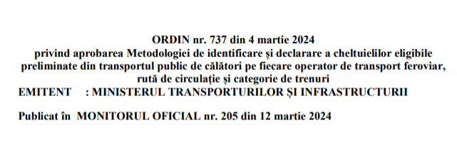 ORDIN nr. 737 din 4 martie 2024